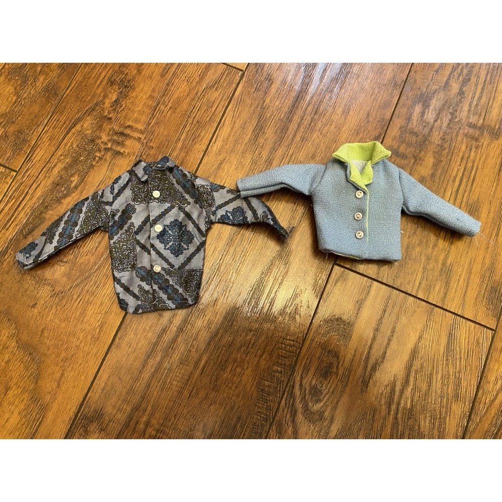 Vtg Barbie Doll Ken Shirt Top 1960s 1970s HK Tag Lot Set Bundle Retro